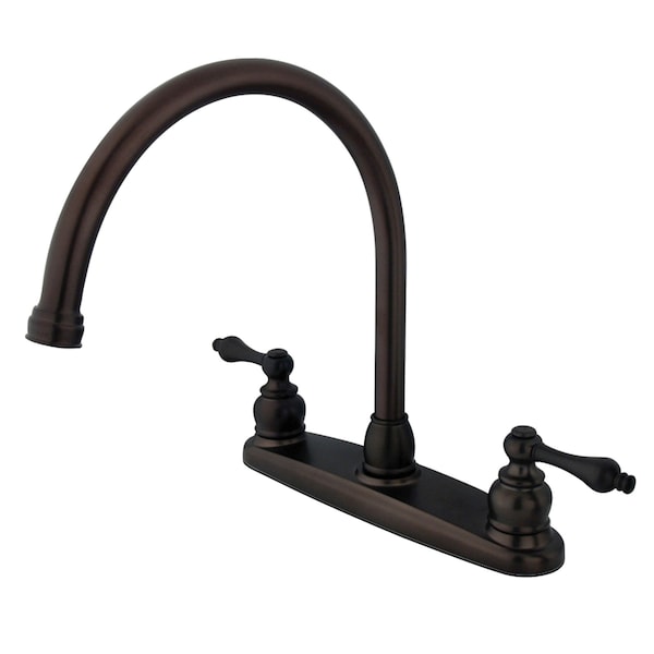 Victorian 8" Centerset Kitchen Faucet, Oil Rubbed Bronze